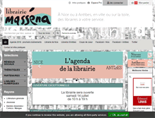 Tablet Screenshot of librairiemassena.com